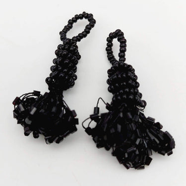 Black Bead Tassels Latkan, Indian Latkans, Sewing Latkans